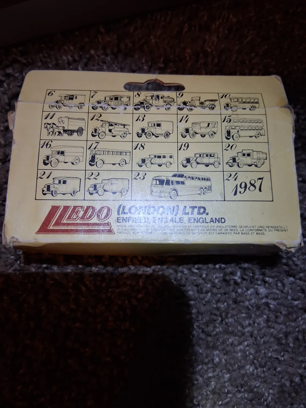 Ledo Days Gone Fire Engine Diecast 1983 England